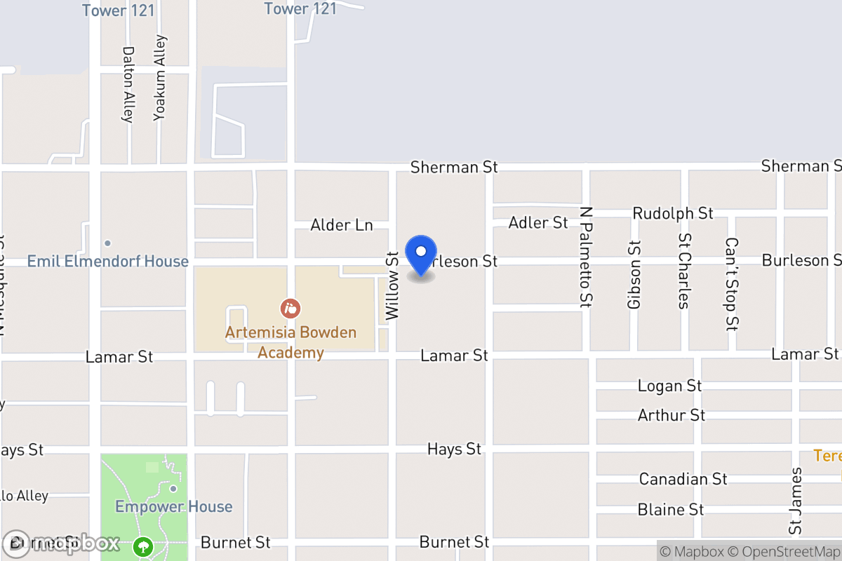 Map of 808  Burleson
