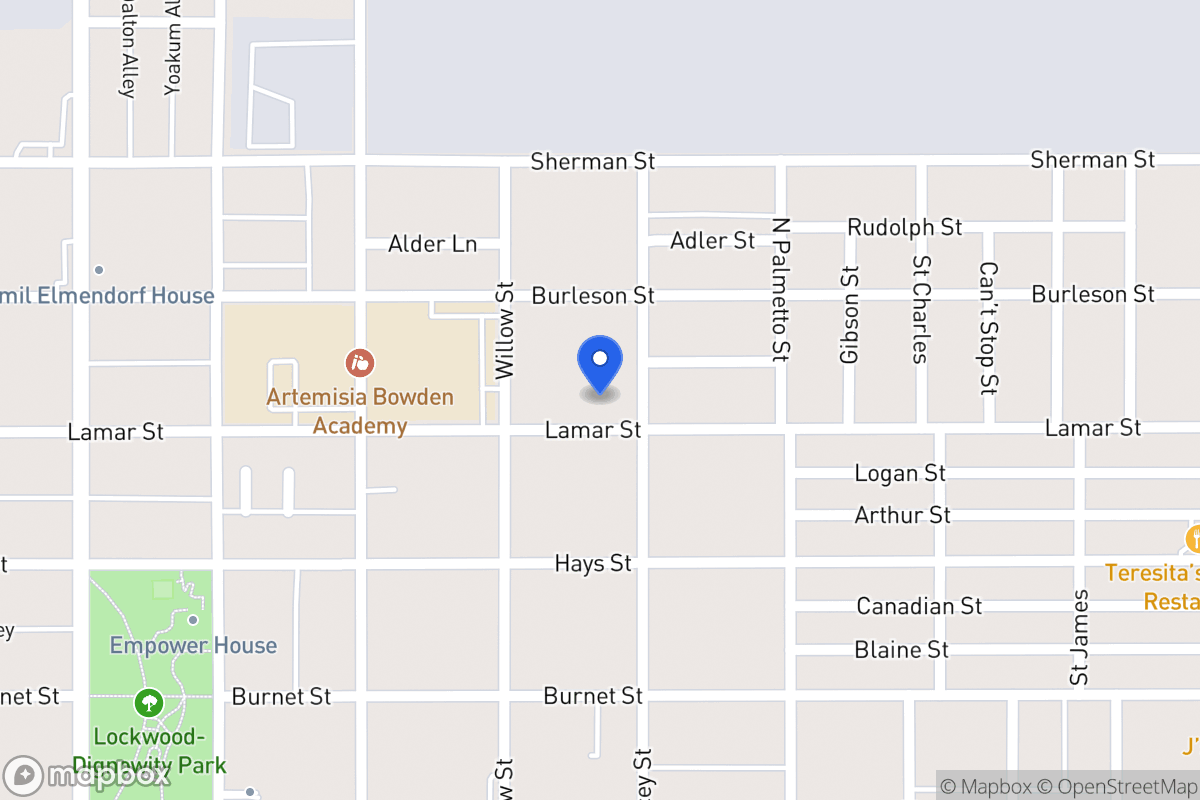 Map of 827  Lamar