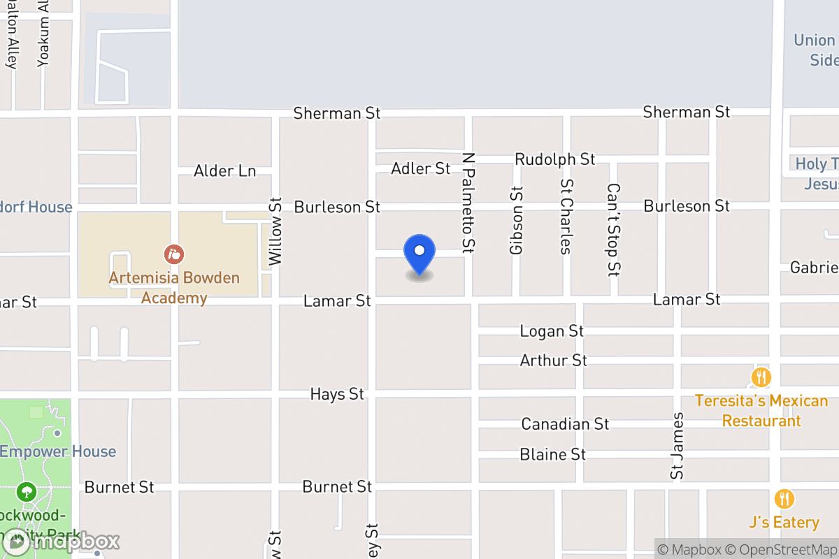 Map of 921  Lamar