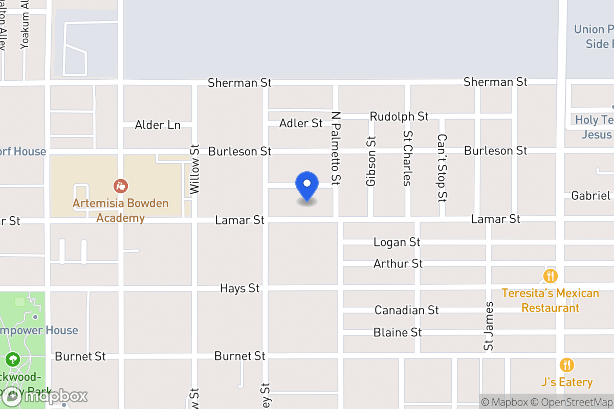 Map of 923  Lamar