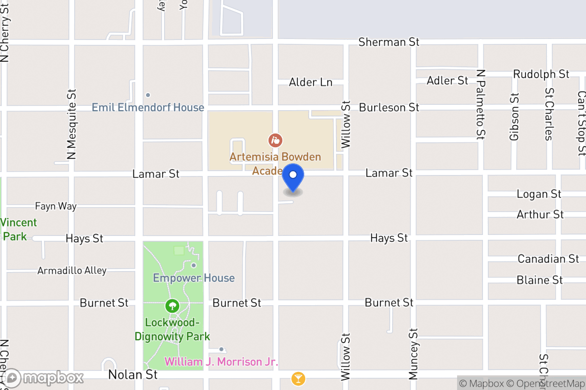 Map of 922 N Pine St