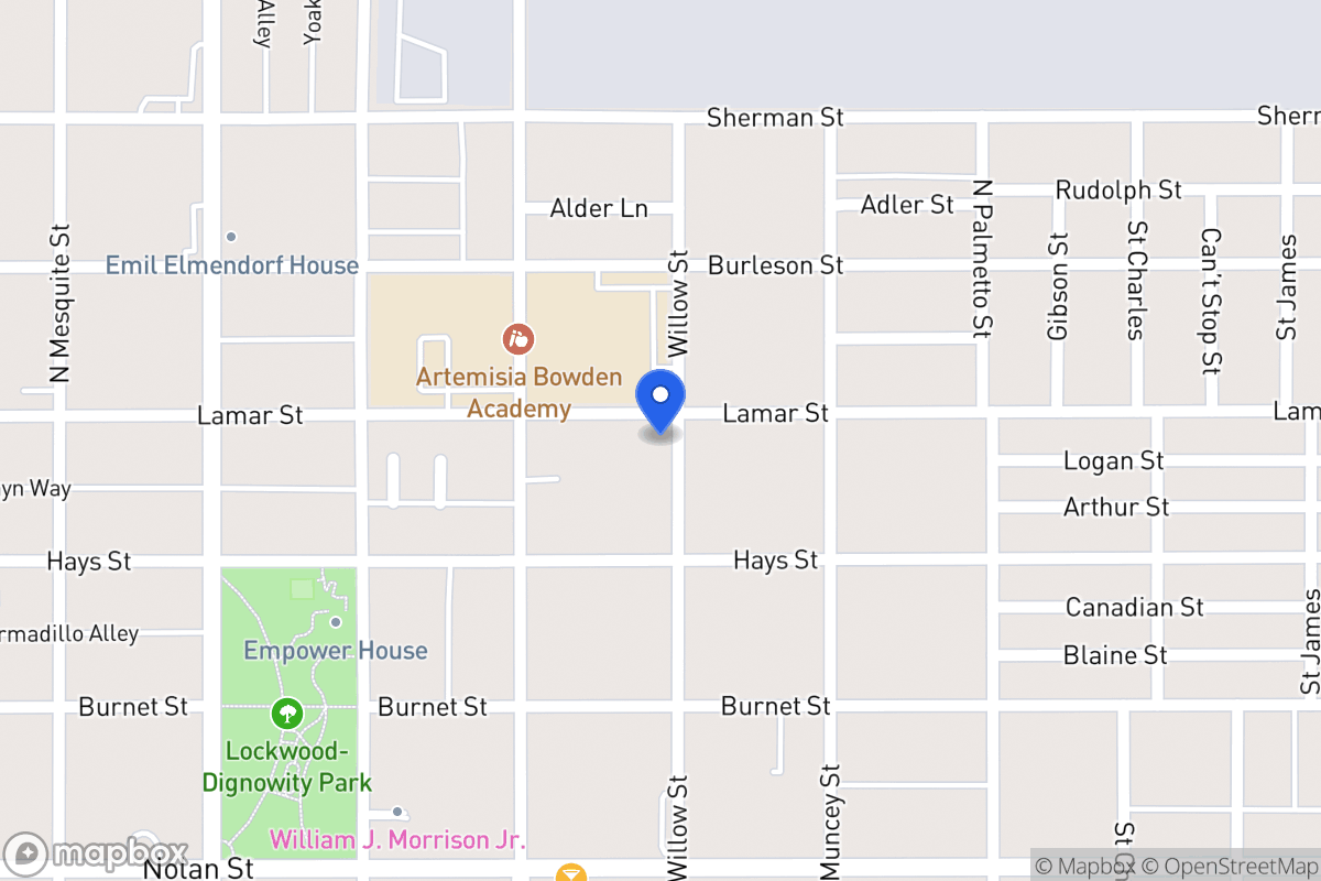 Map of 732  Lamar