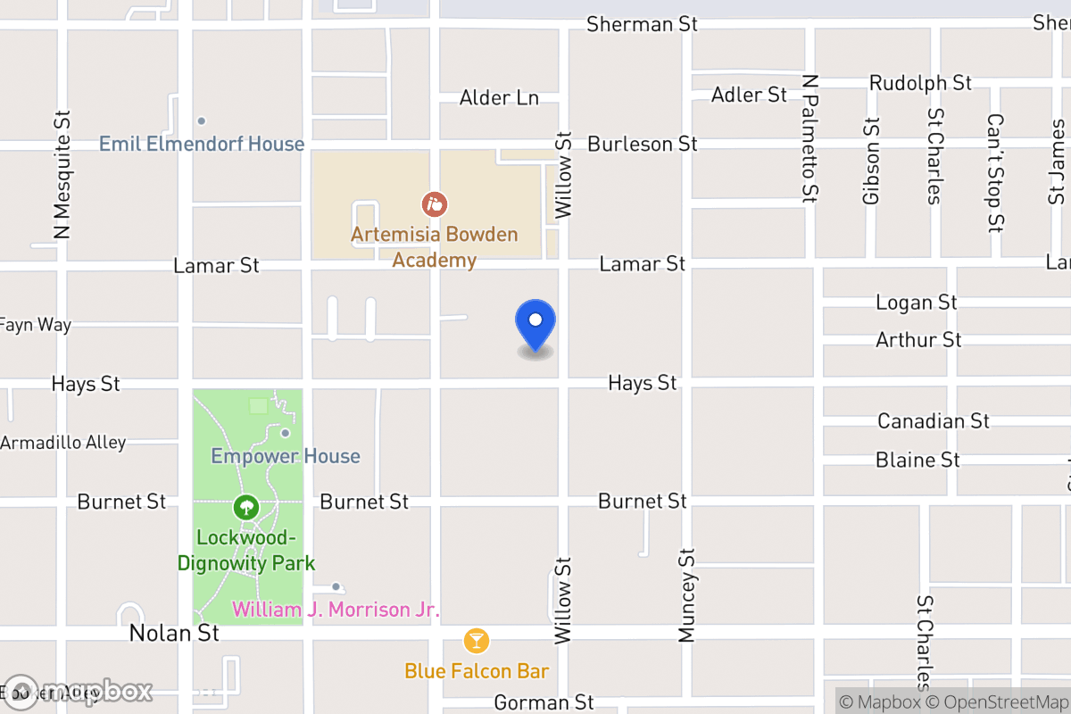 Map of 829  Hays St