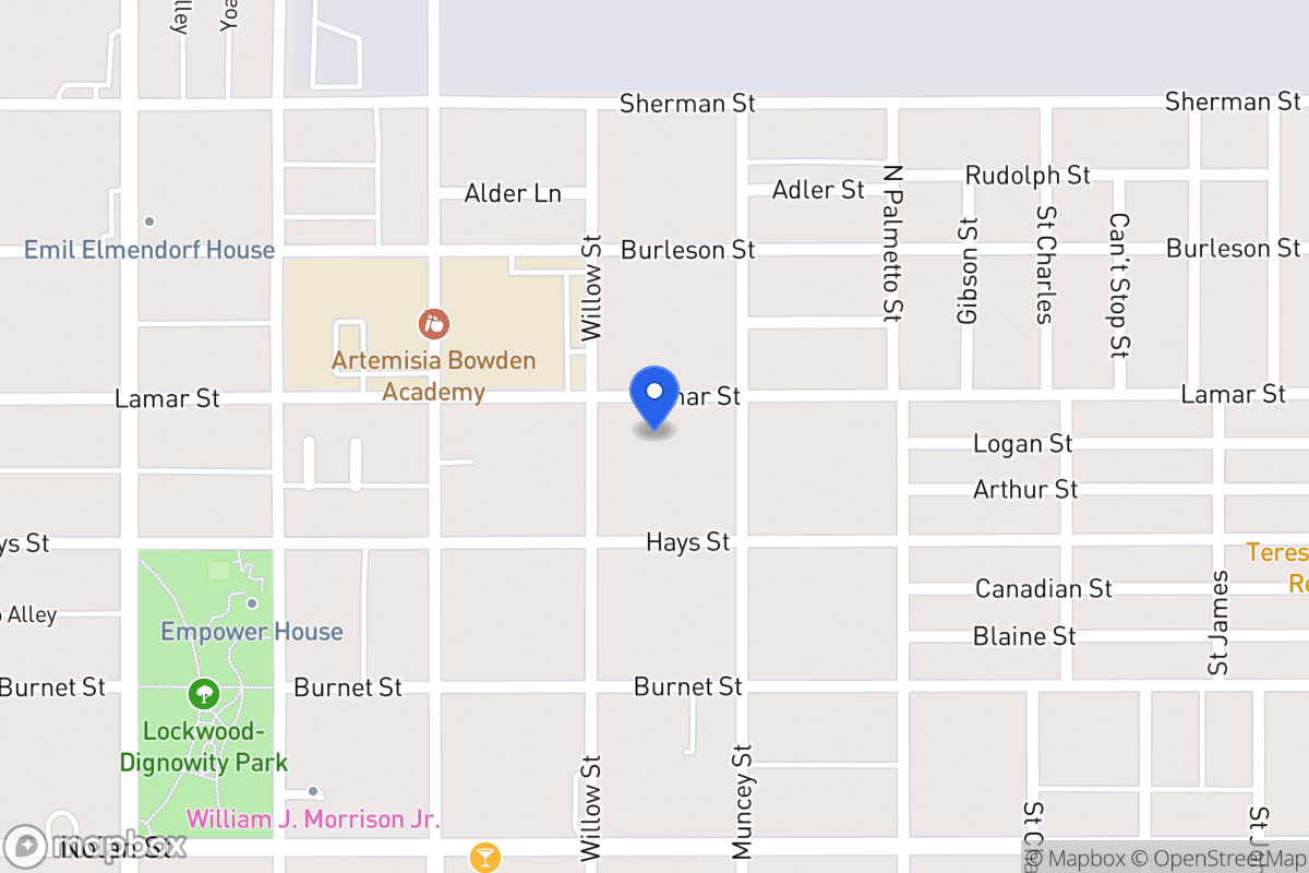 Map of 814  Lamar