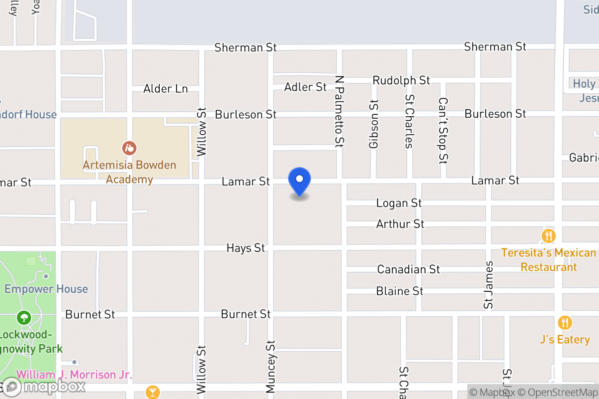 Map of 914  Lamar