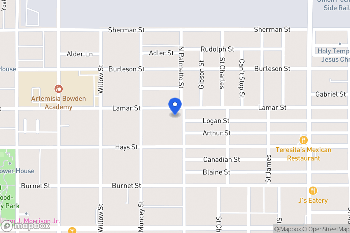 Map of 930  Lamar