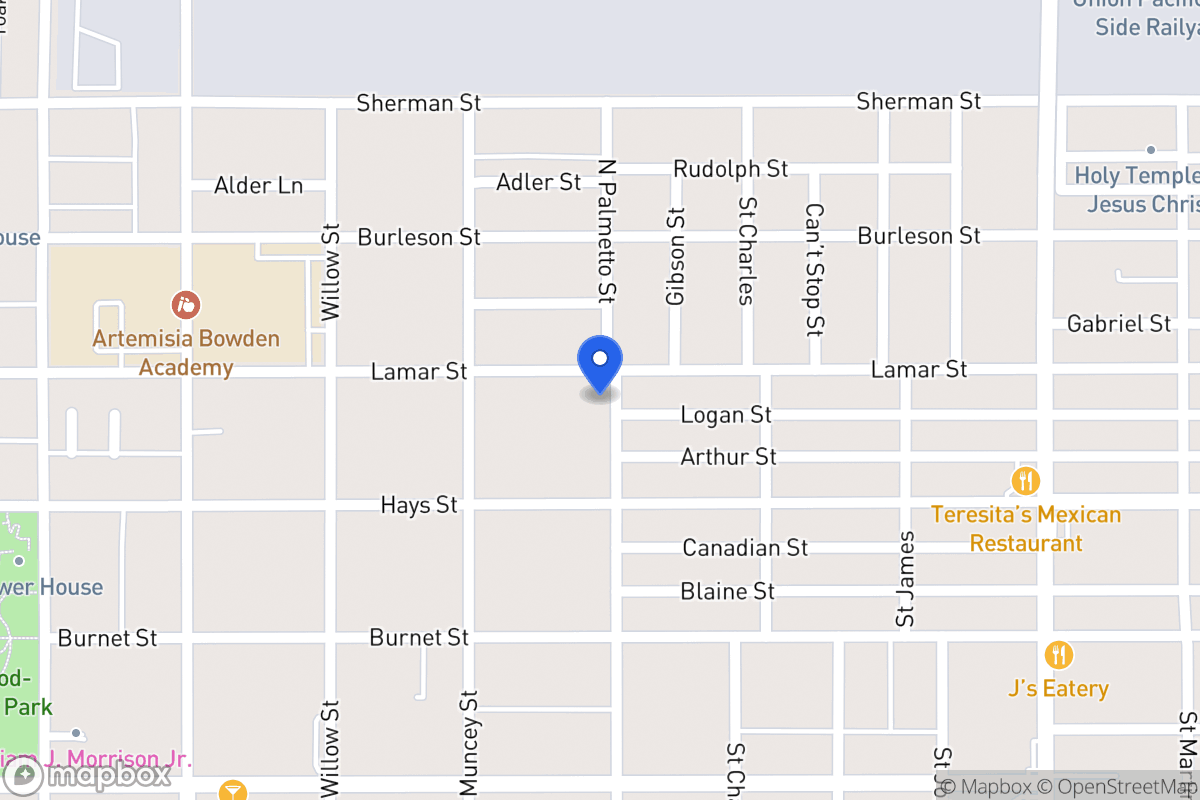 Map of 934  Lamar