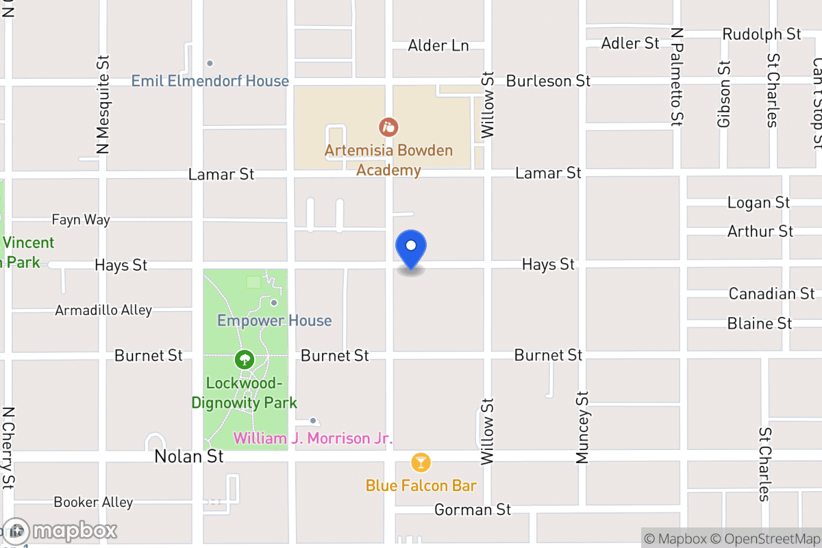 Map of 830 N Pine St
