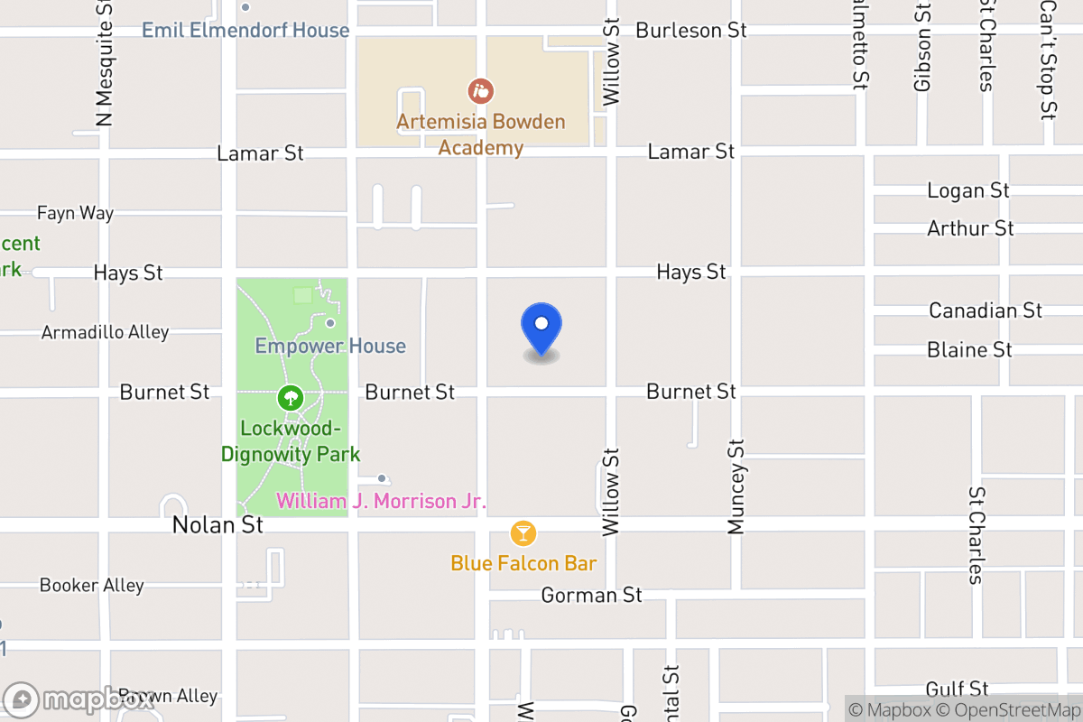 Map of 917  Burnet St