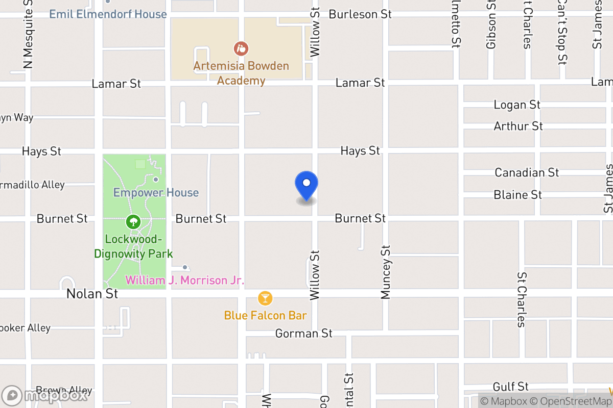 Map of 933  Burnet St