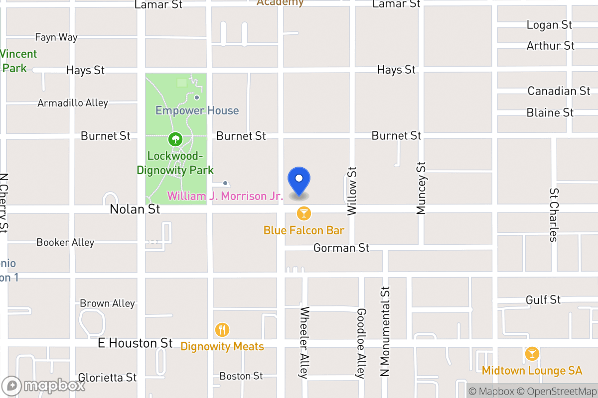 Map of 702 N Pine St