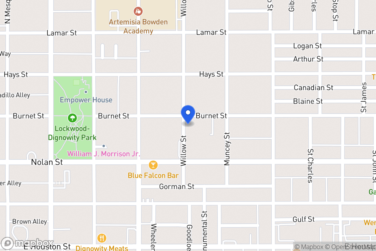 Map of 1002  Burnet St
