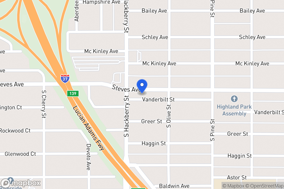 Map of 1314  Steves Ave