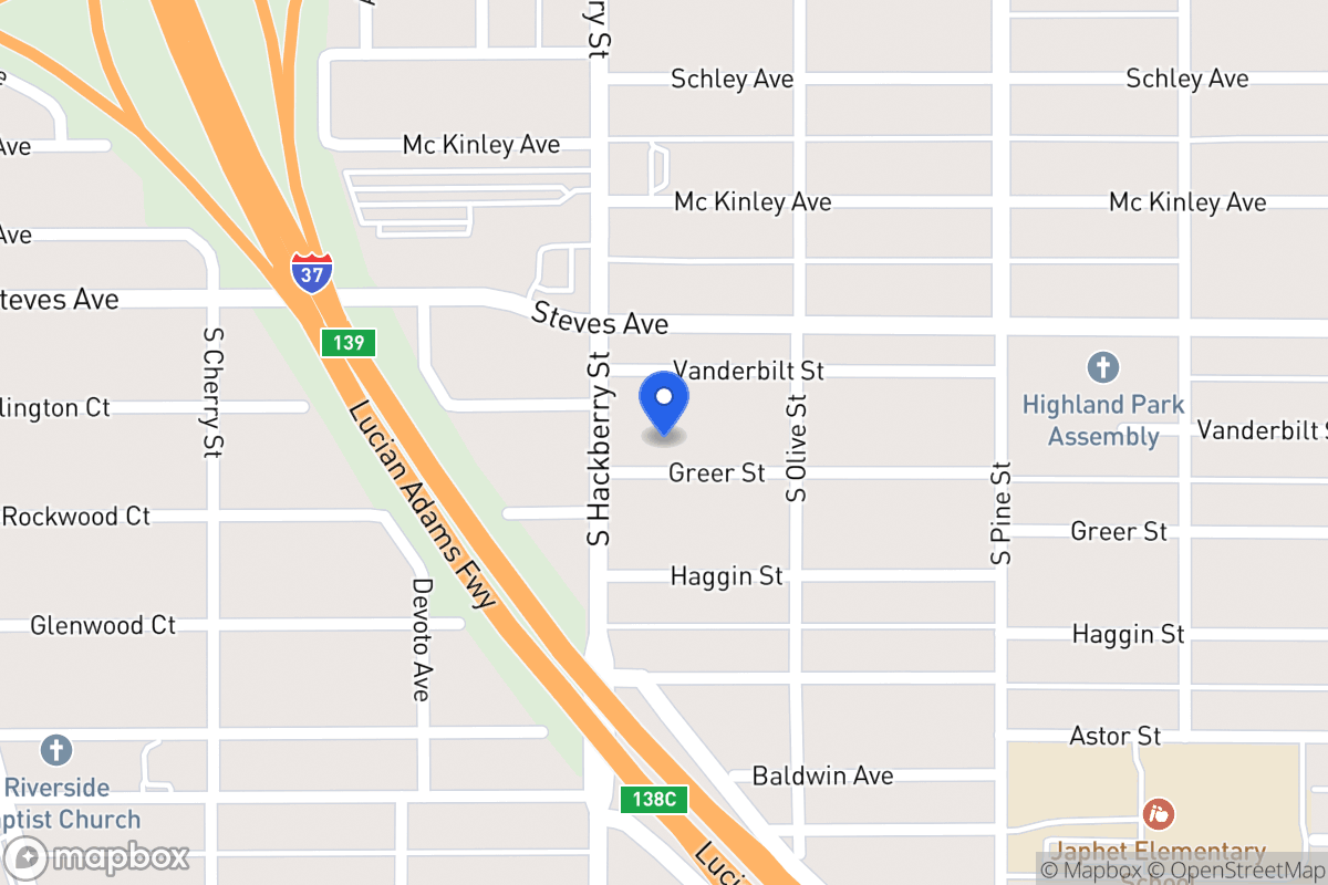 Map of 115  Greer St
