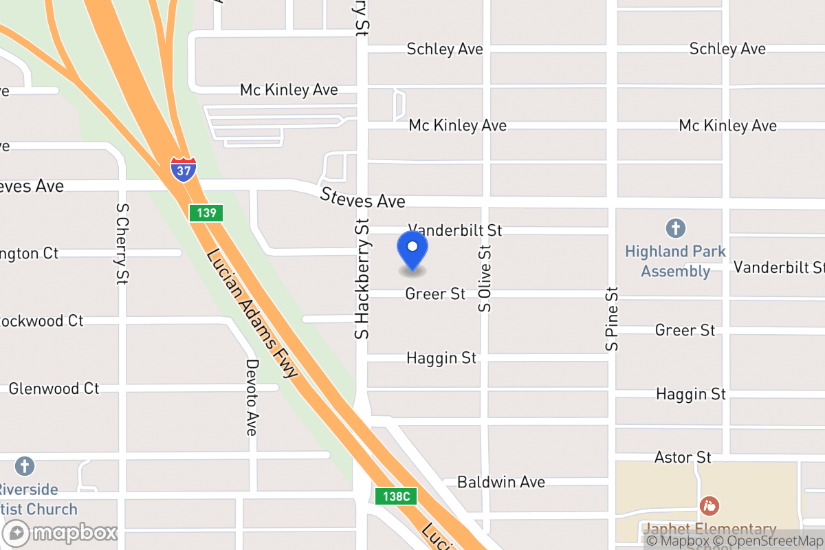 Map of 119  Greer St