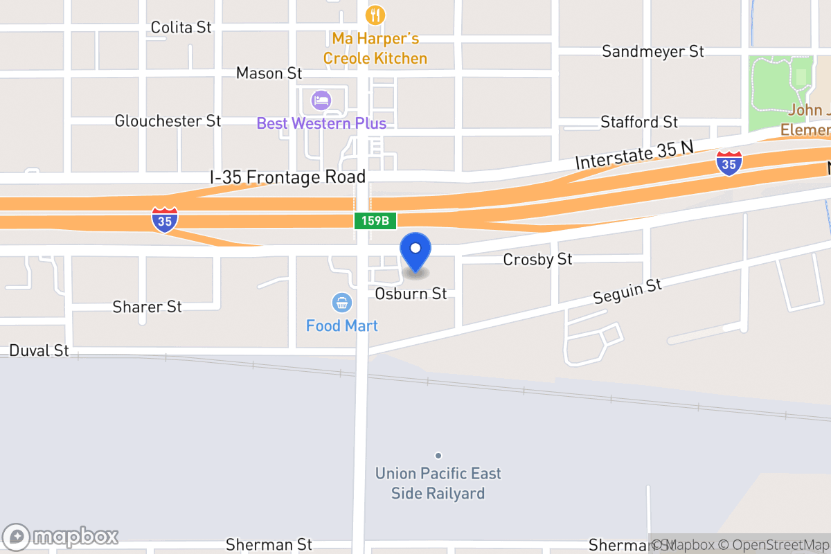 Map of 2218 N Interstate 35