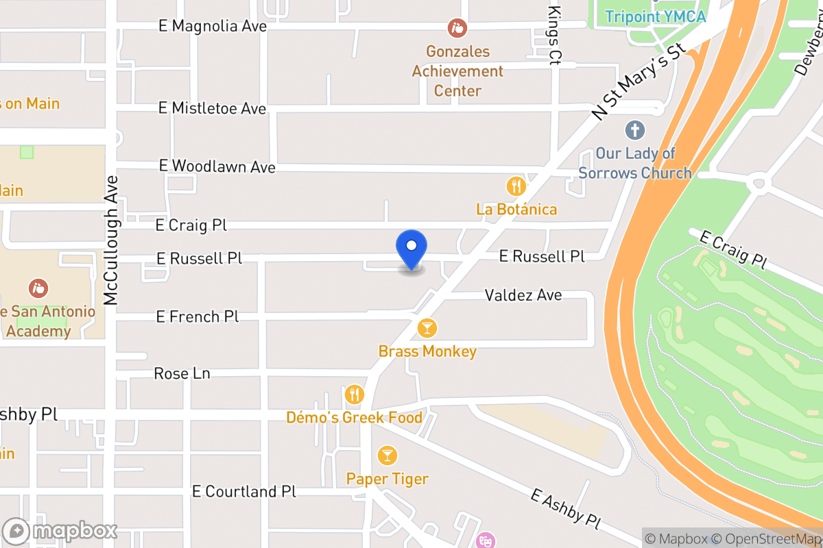 Map of 2727 N Saint Marys St