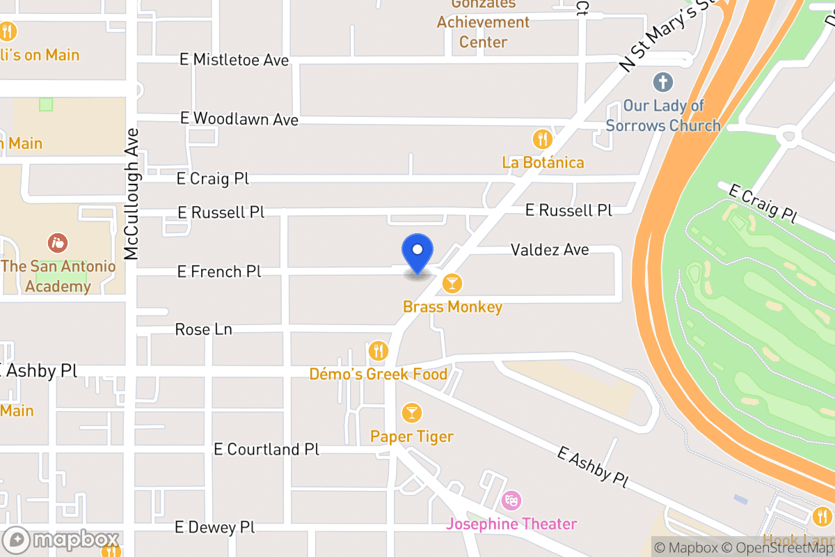 Map of 2623 N Saint Marys St