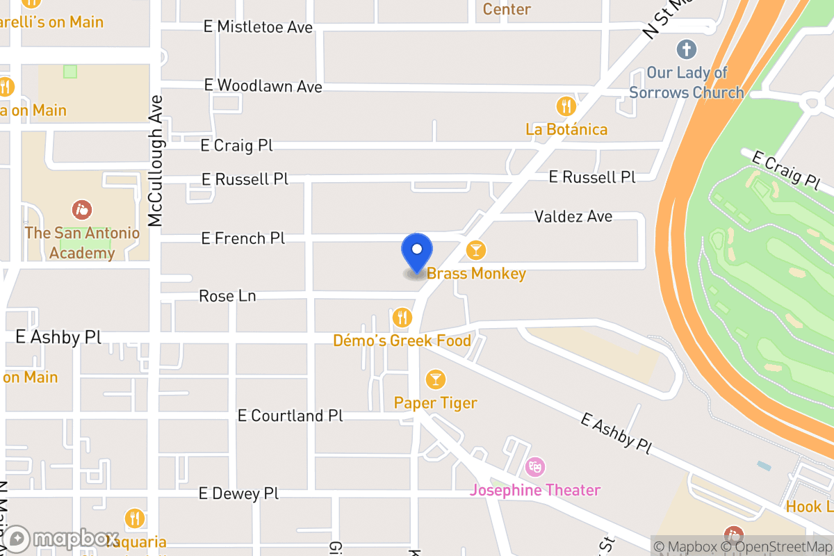 Map of 2607 N Saint Marys St