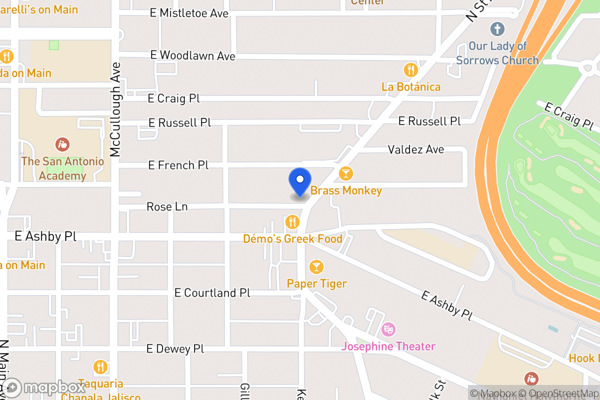 Map of 2603 N Saint Marys St