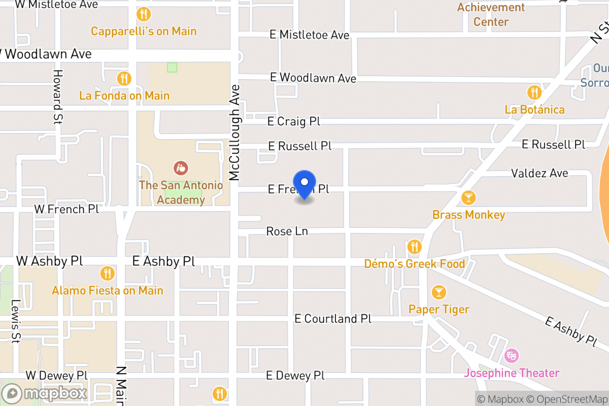 Map of 234 E French Pl