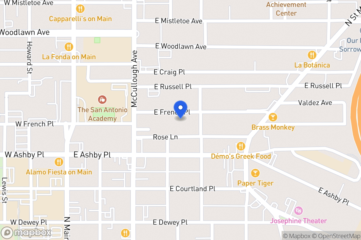 Map of 238 E French Pl