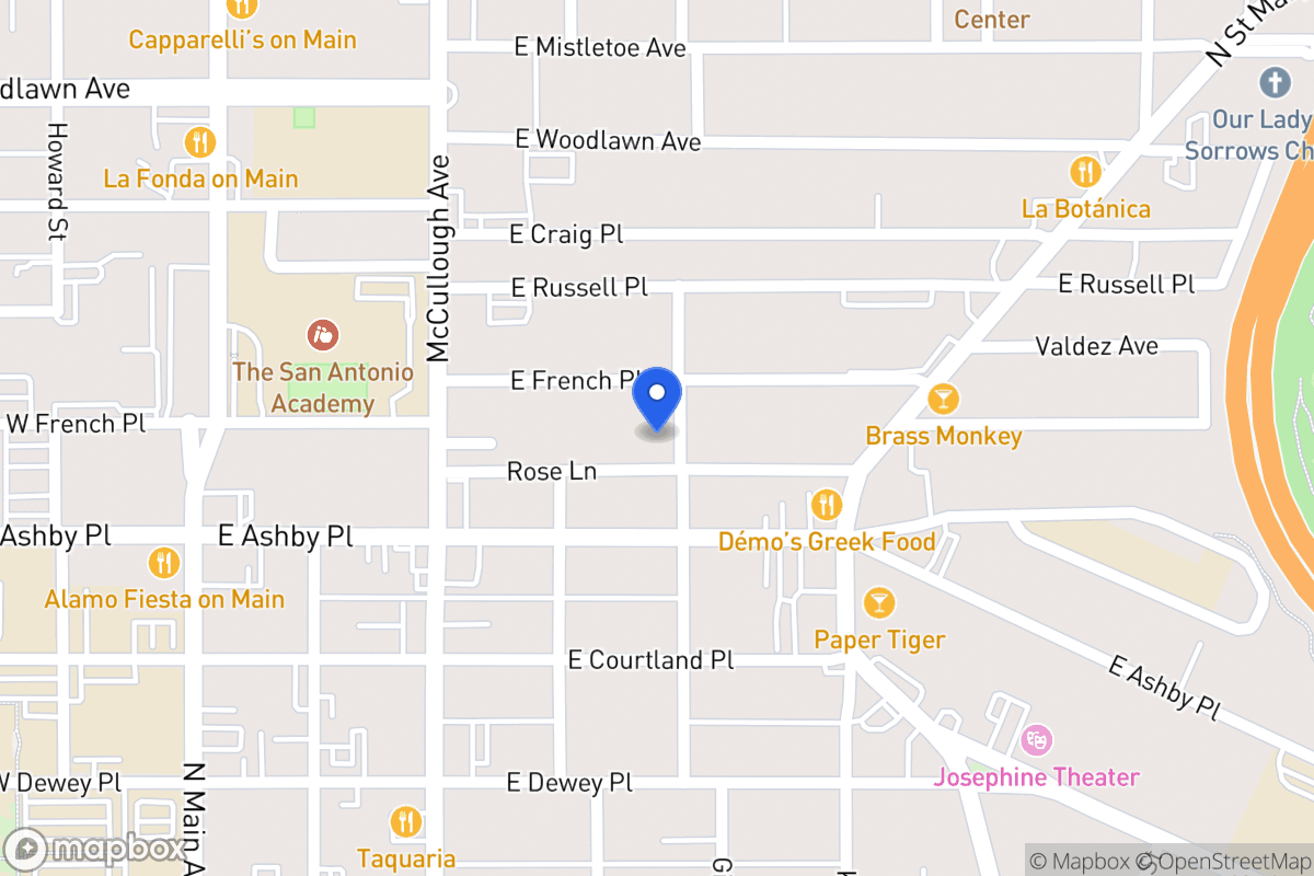 Map of 827  Gillespie St