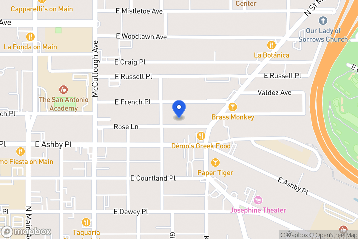 Map of 213  Rose Ln