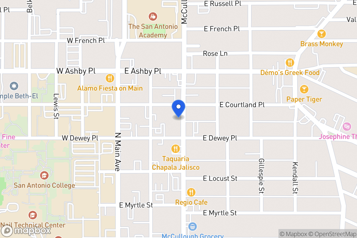 Map of 220 E Courtland Pl