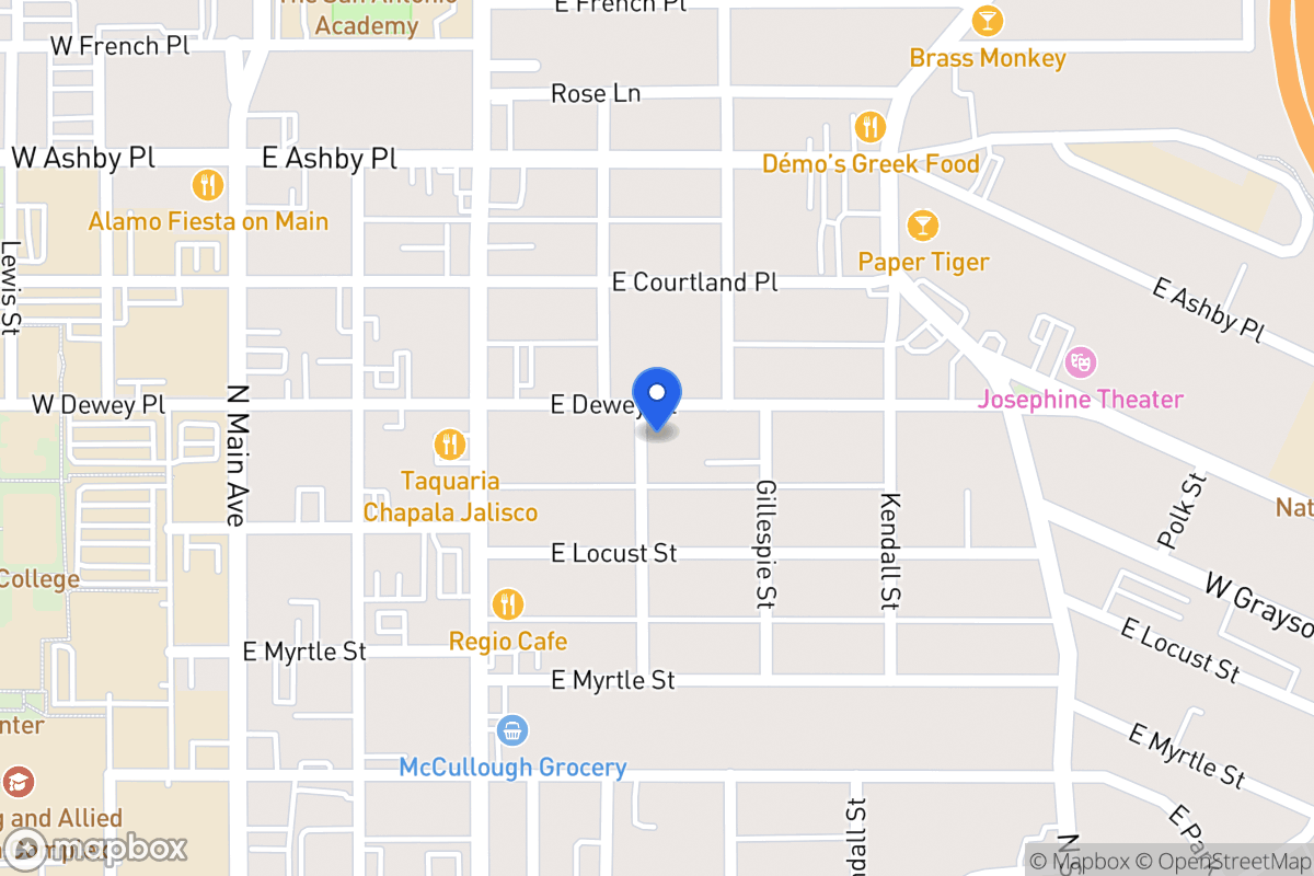 Map of 400 E Dewey Pl