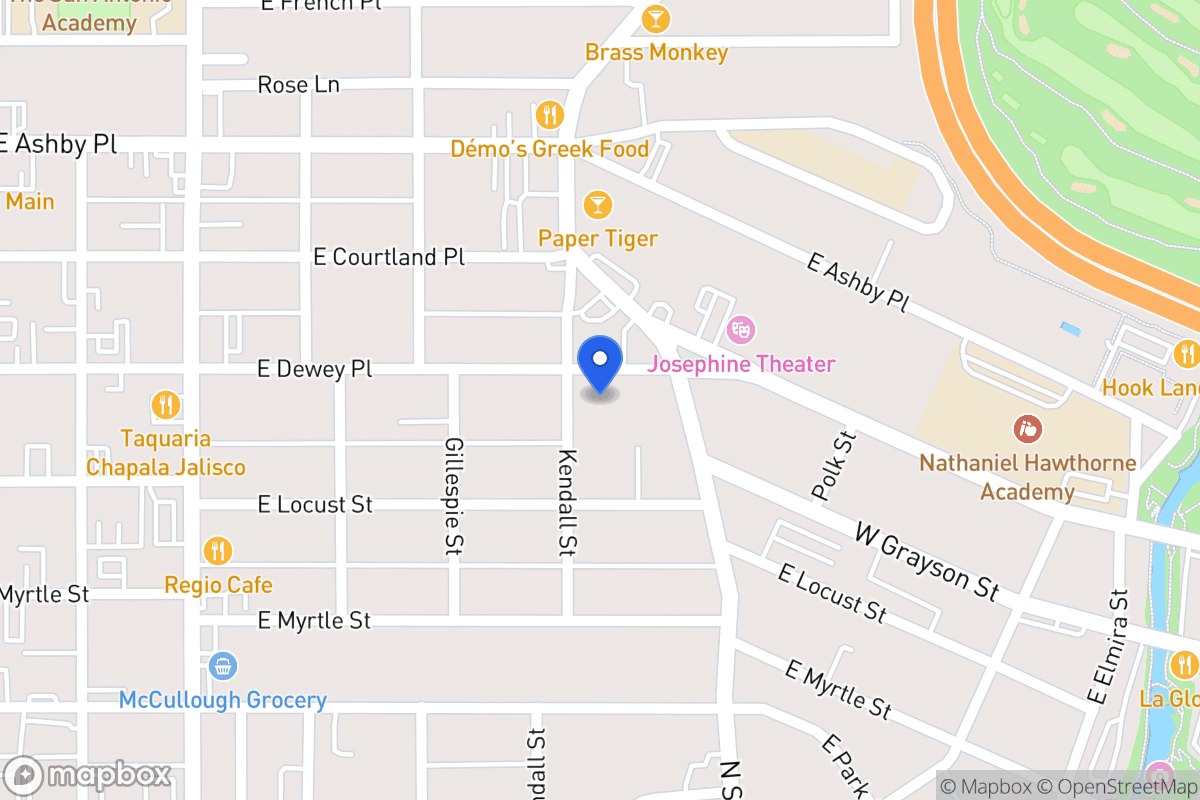 Map of 608 E Dewey Pl