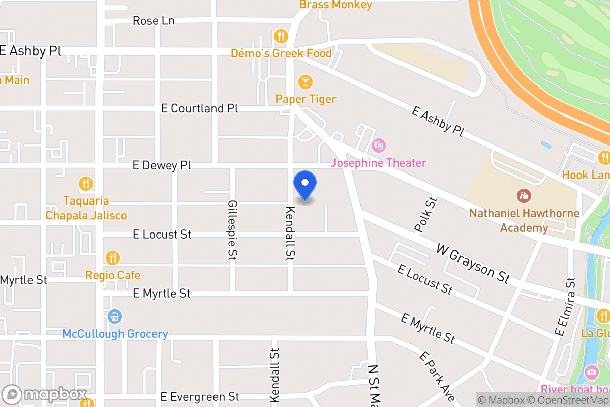 Map of 500  Kendall St
