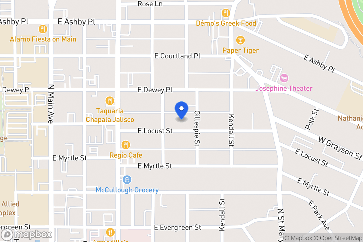 Map of 415 E Locust St