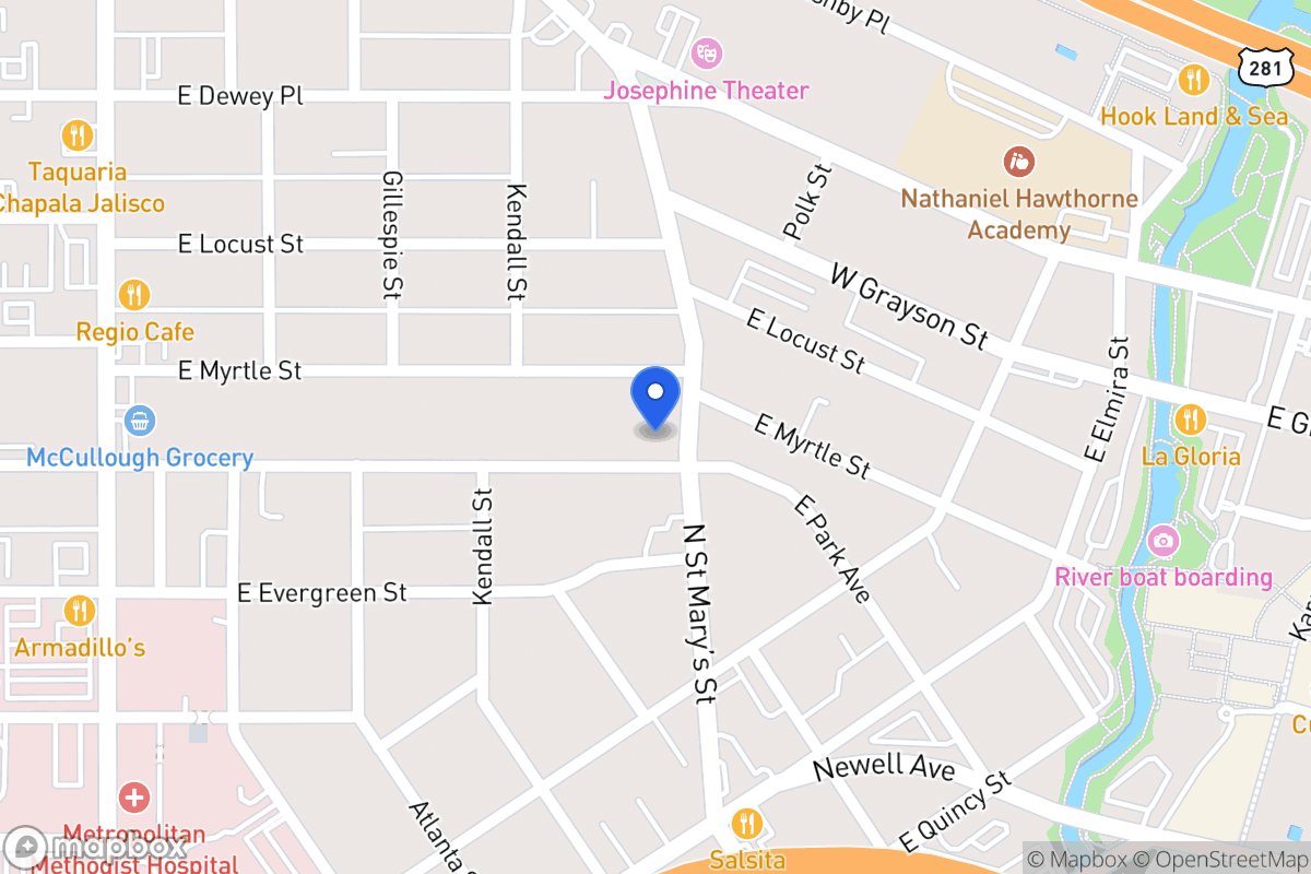 Map of 641 E Park Ave
