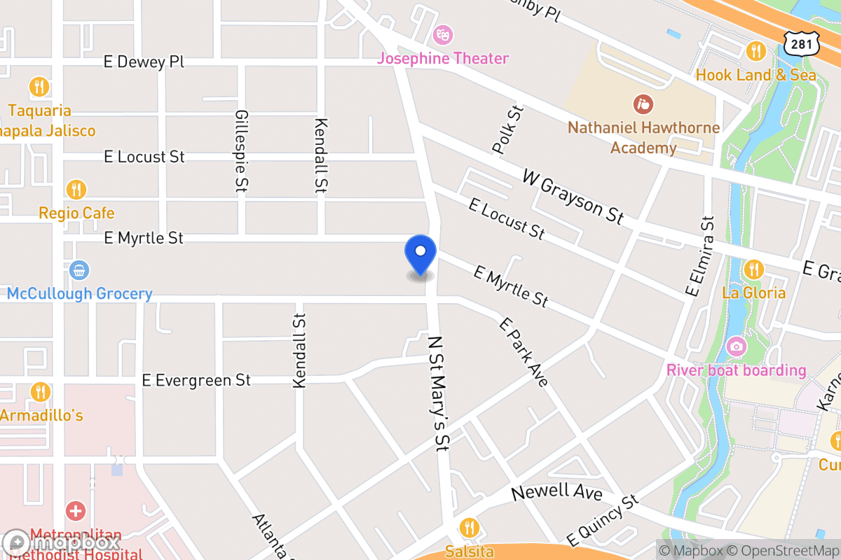 Map of 645 E Park Ave