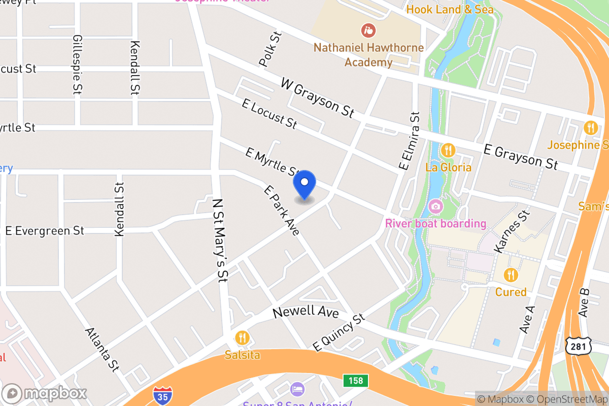 Map of 1115 E Euclid Ave