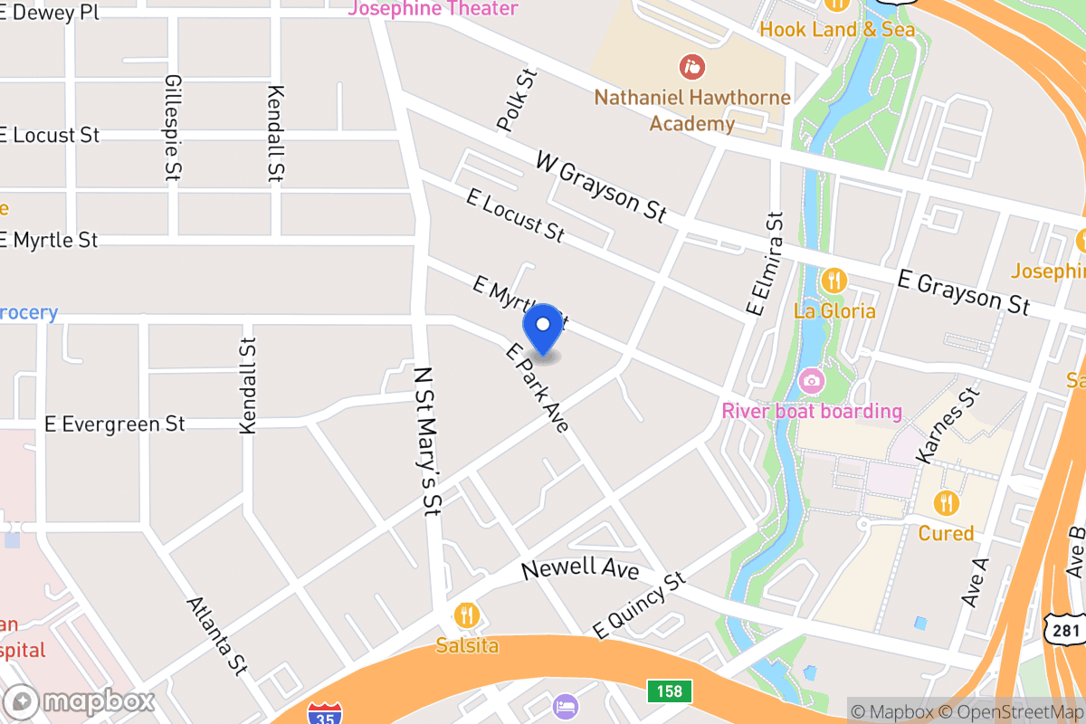 Map of E Park Ave
