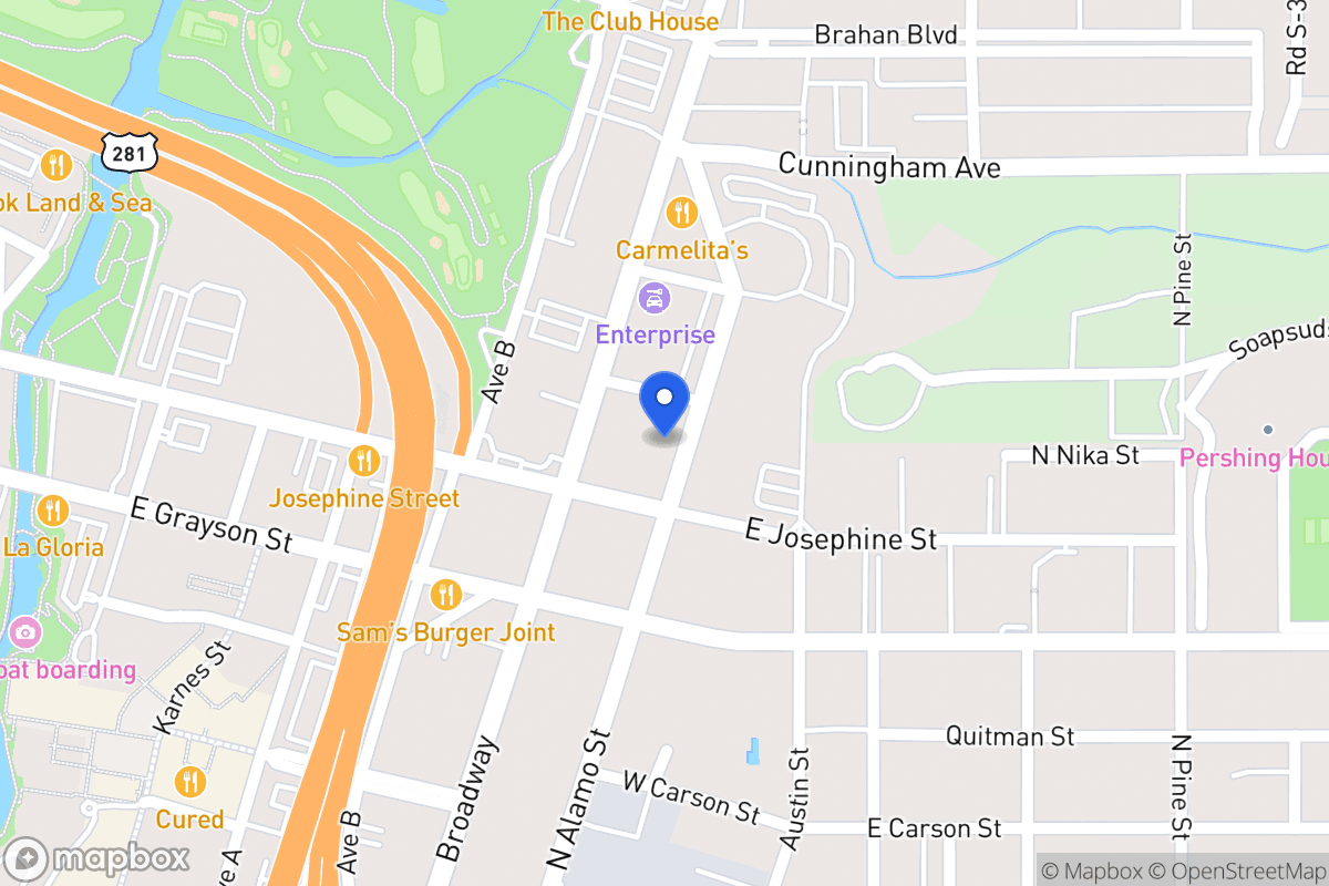 Map of 2011 N Alamo St