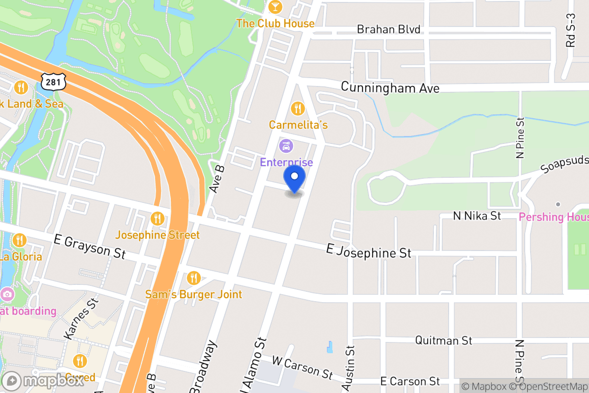 Map of 2023 N Alamo St