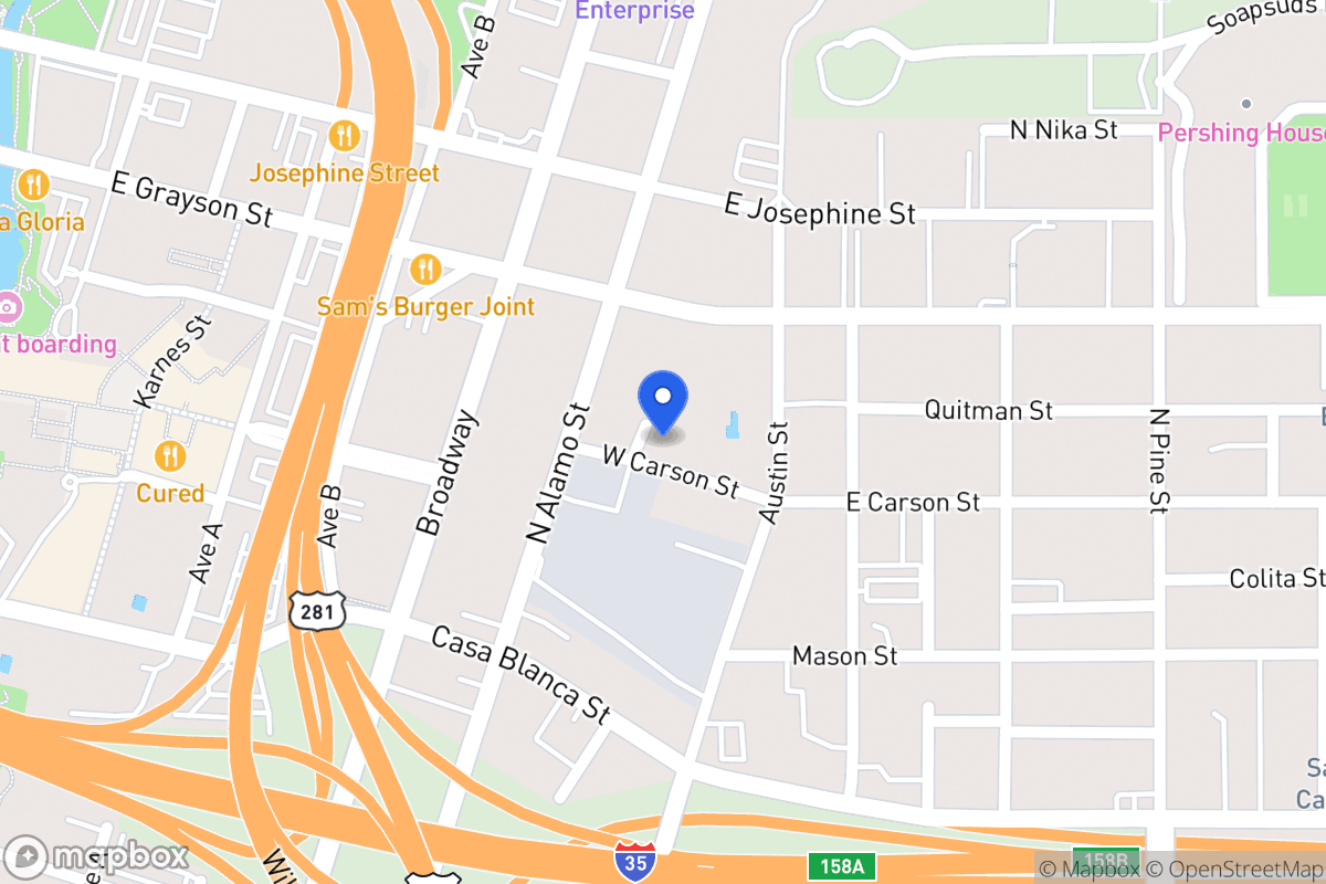 Map of 131 W Carson St