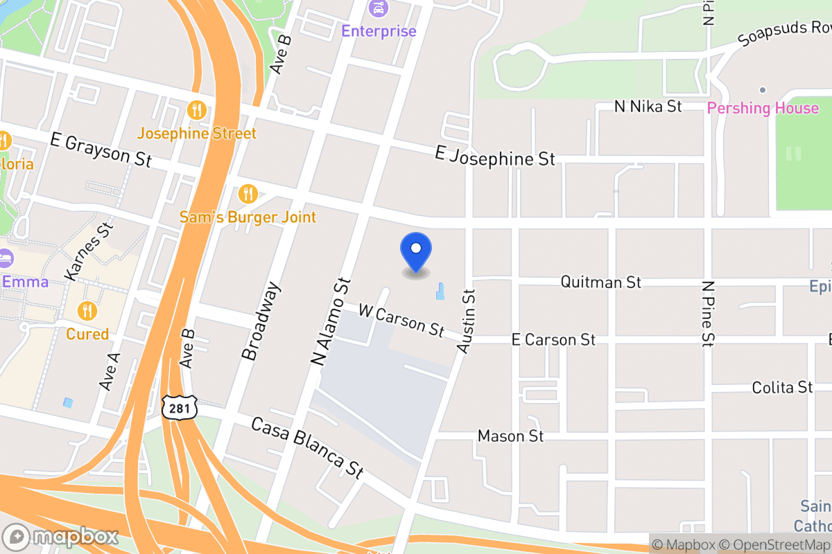 Map of 1203  Austin St