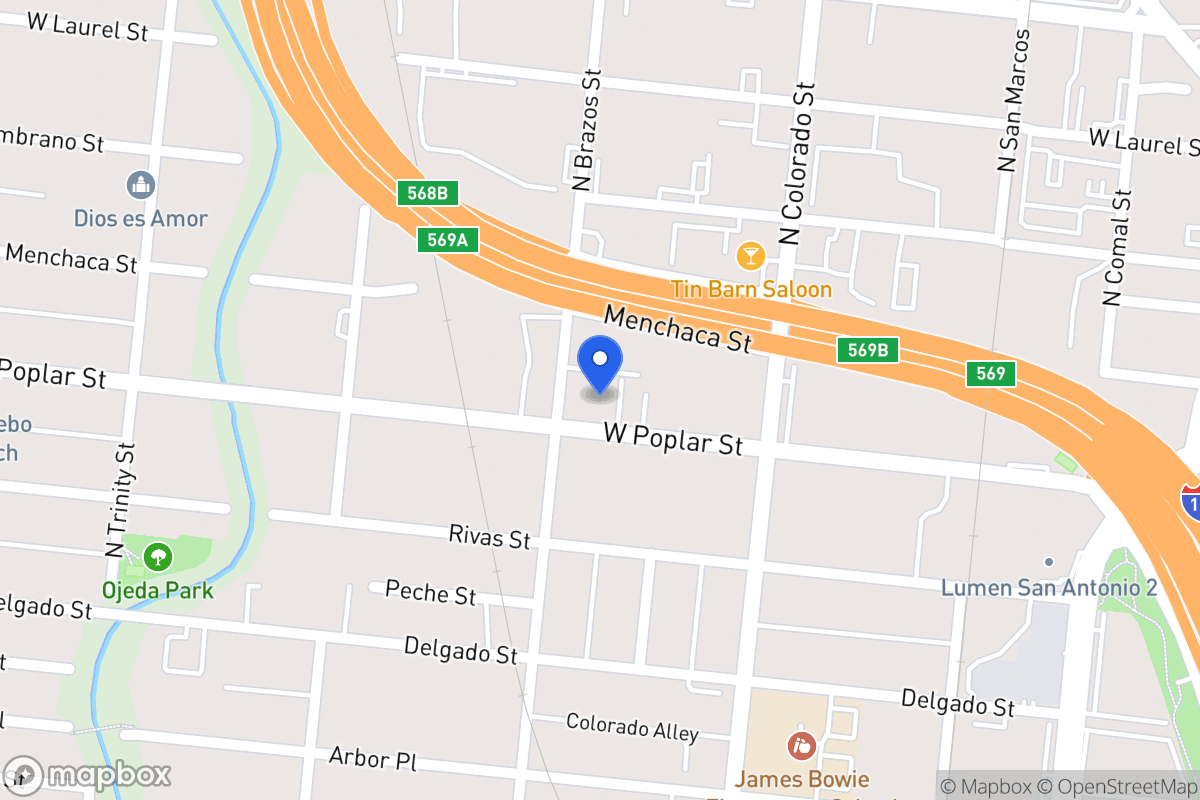 Map of 1441 W Poplar St