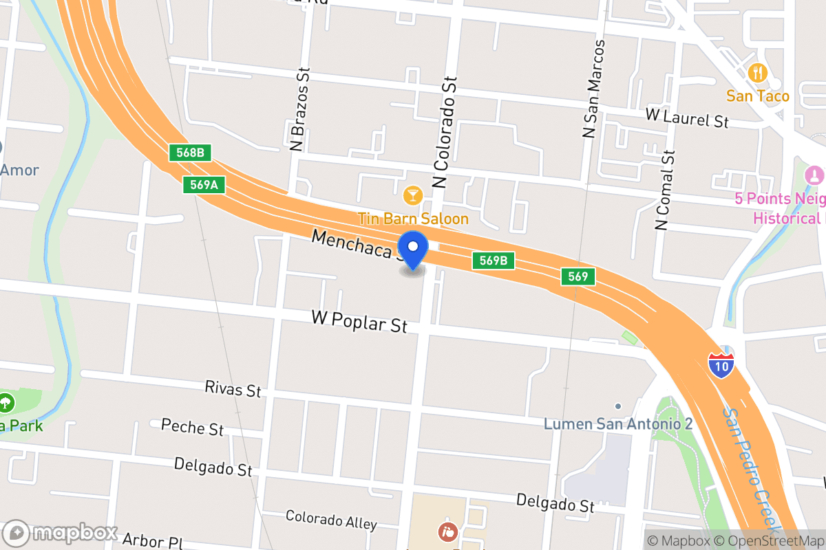 Map of 402  Menchaca St
