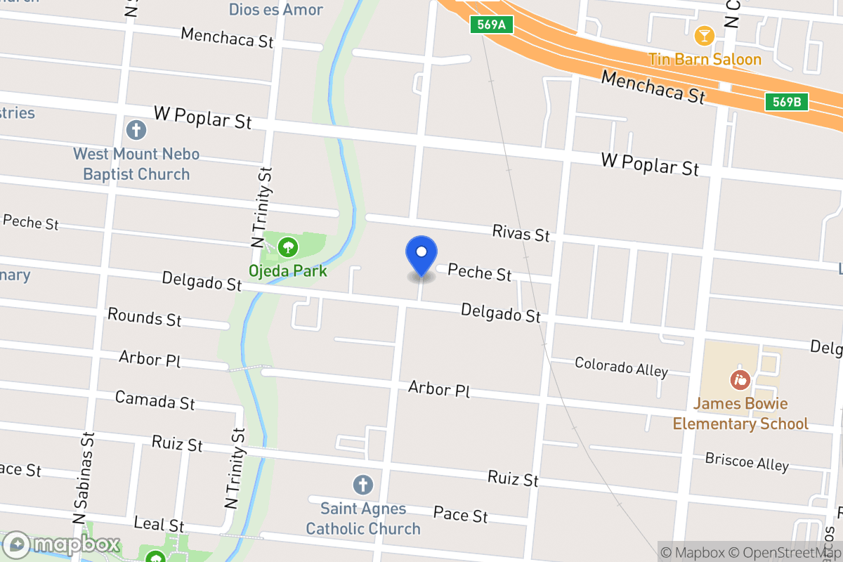 Map of 653  Delgado St