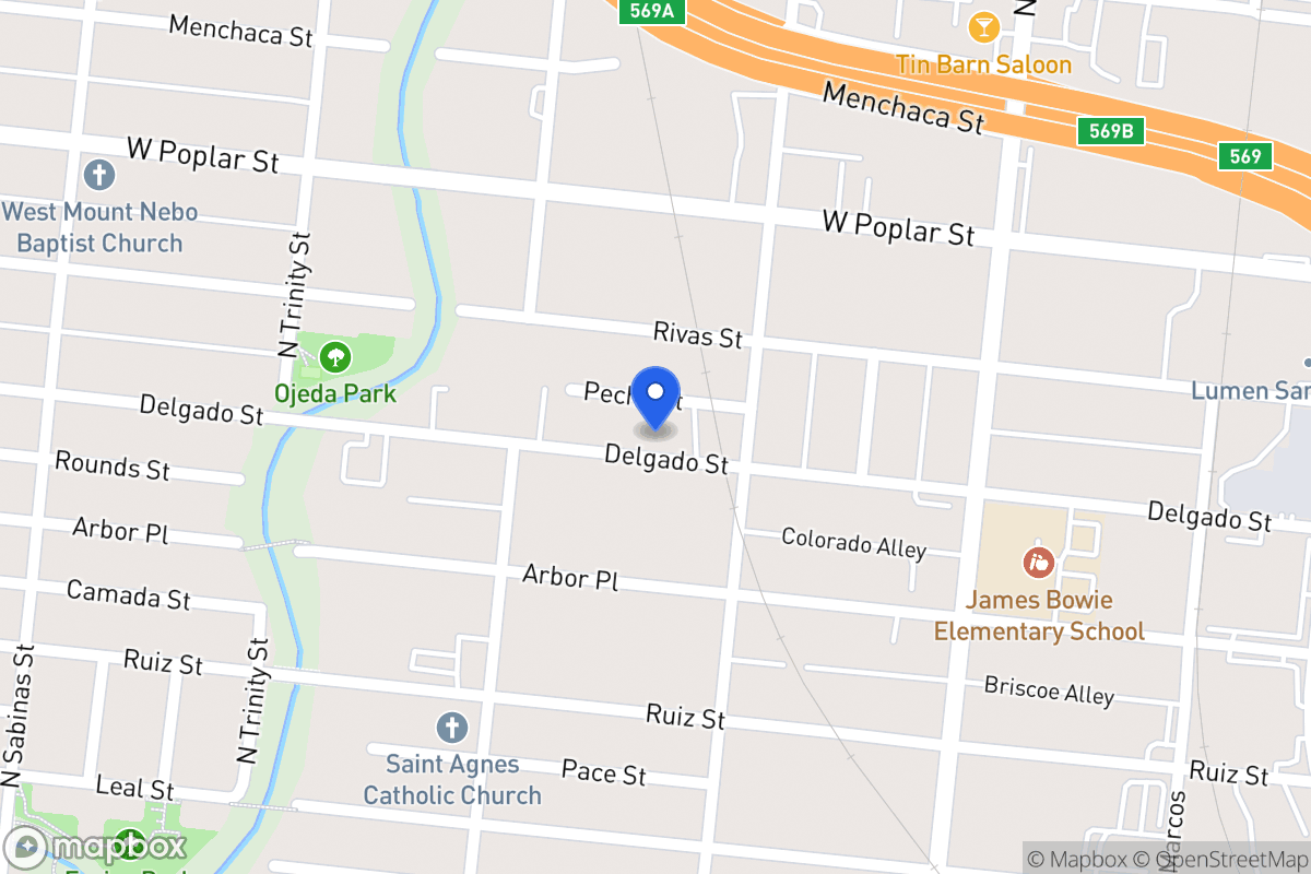 Map of 621  Delgado St