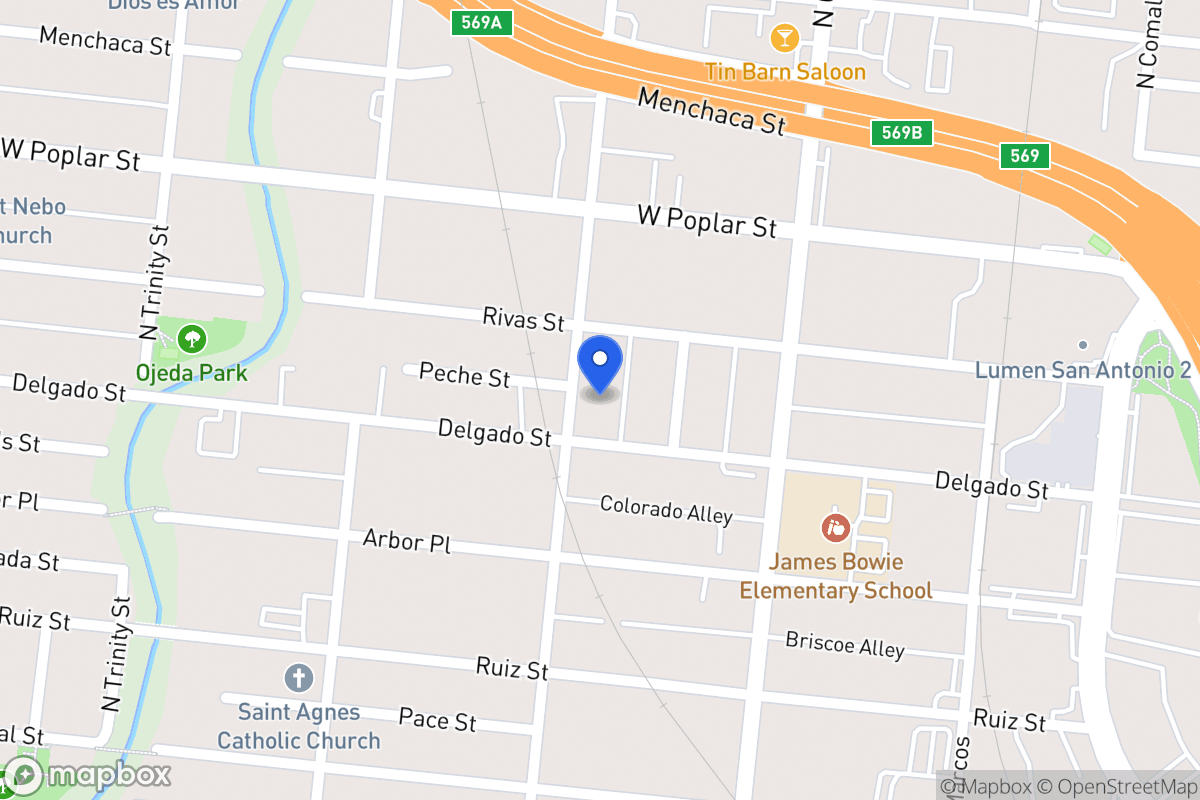 Map of 1106 N Brazos St