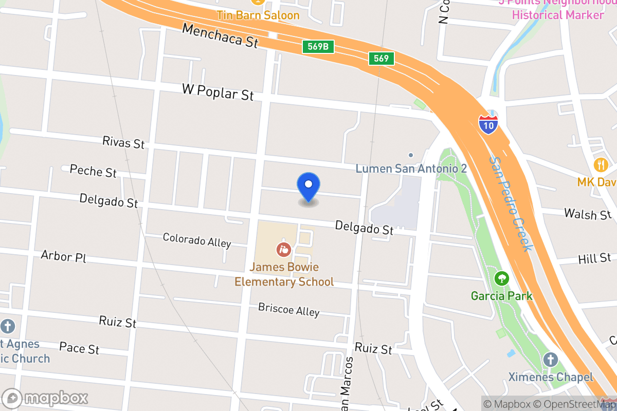 Map of 427  Delgado St
