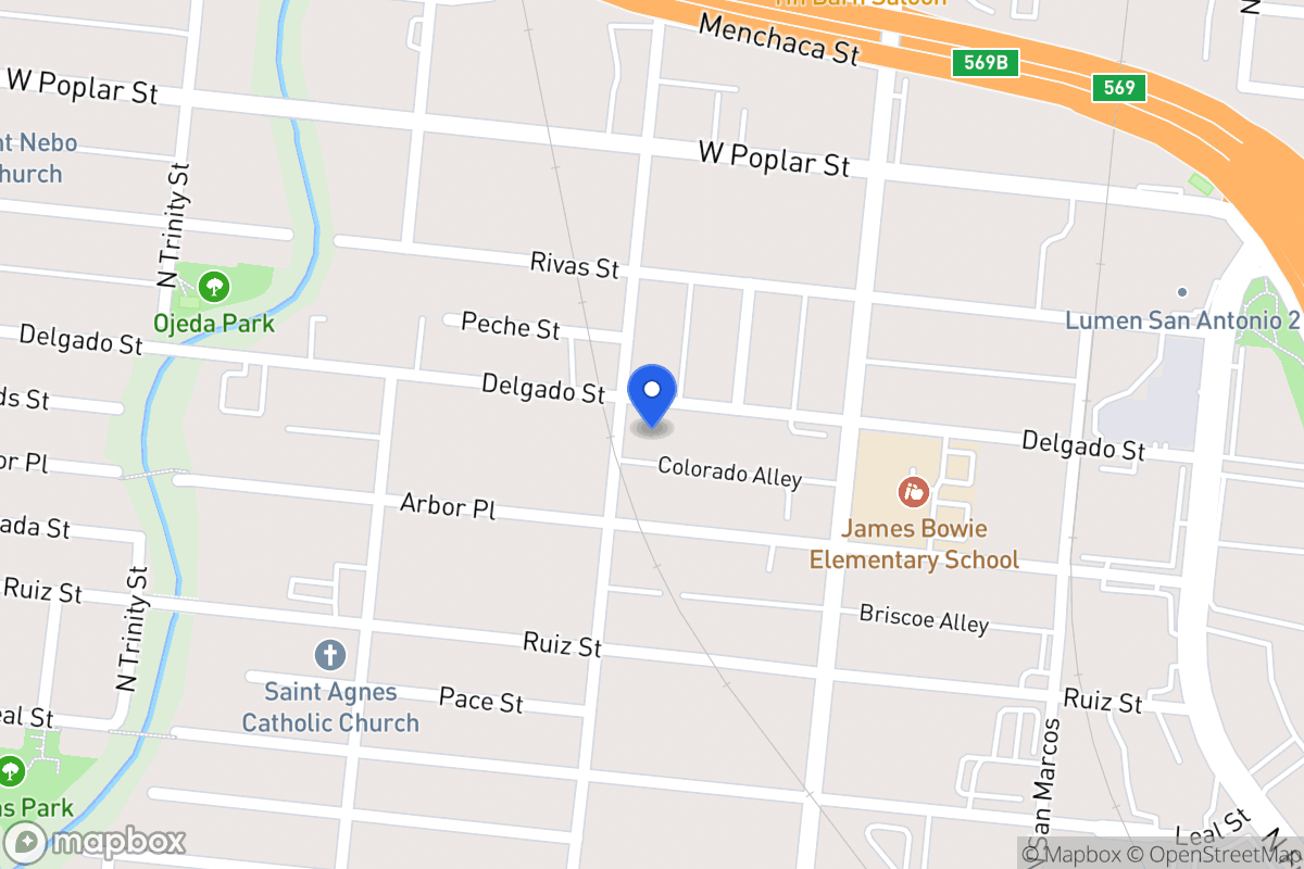 Map of 550  Delgado St