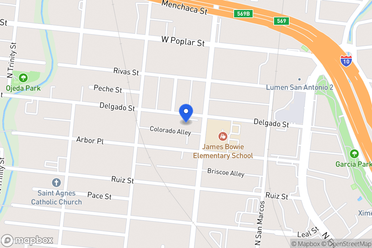 Map of 1015 N Colorado St