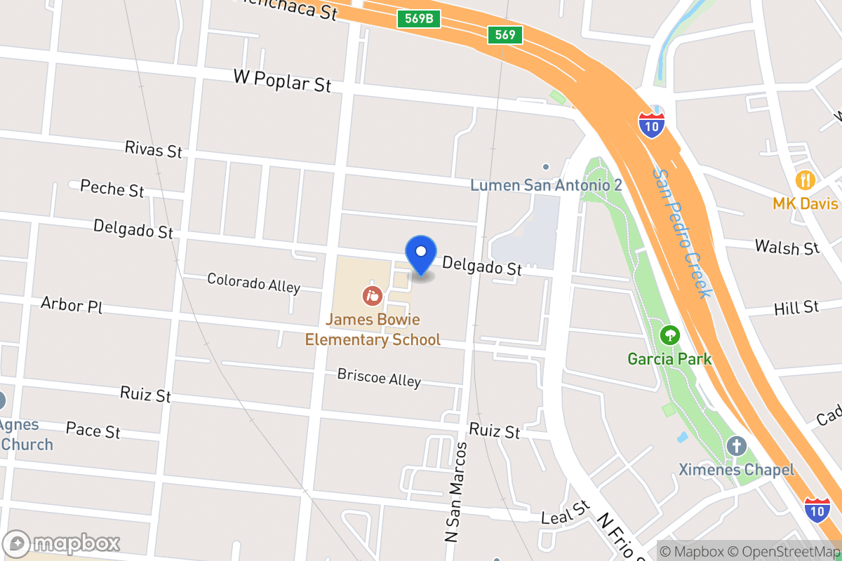 Map of 420  Delgado St